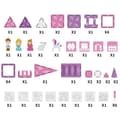 Miniatyrbild 6 av 7: WOOPIE Magnetiska Byggklossar – Prinsesslott Set, 50 delar