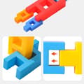 Miniatyrbild 5 av 6: OBOSOE 108-delars mångsidigt pedagogiskt byggkloss-set – färgglada plastblock för barns kreativitet och lärande