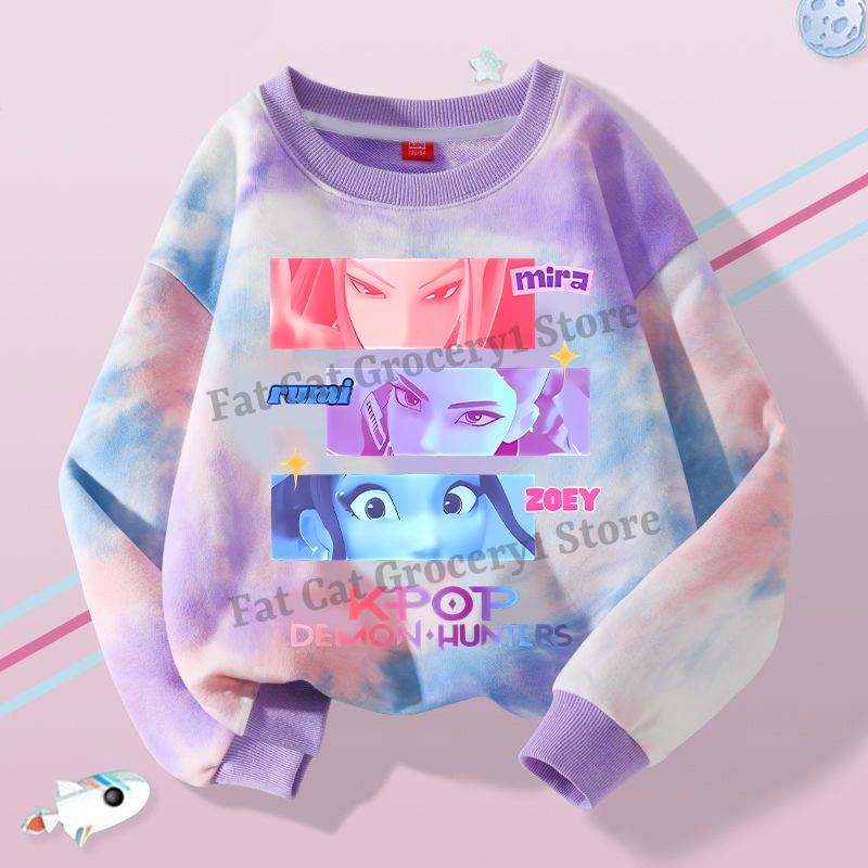 Kpop Hoodie Demon Hunters - Kapuzenpullover Mit Katzenohren Für Mädchen