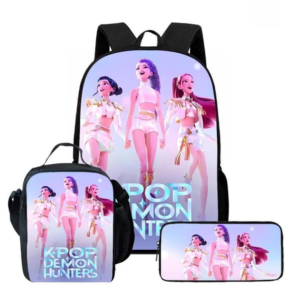K-Pop Demon Hunters Zoey Core Look-kostuum inclusief top, broek, armband en een K-Pop Demon Hunters Zoey Core Look-kostuum inclusief top, broek, armband en een