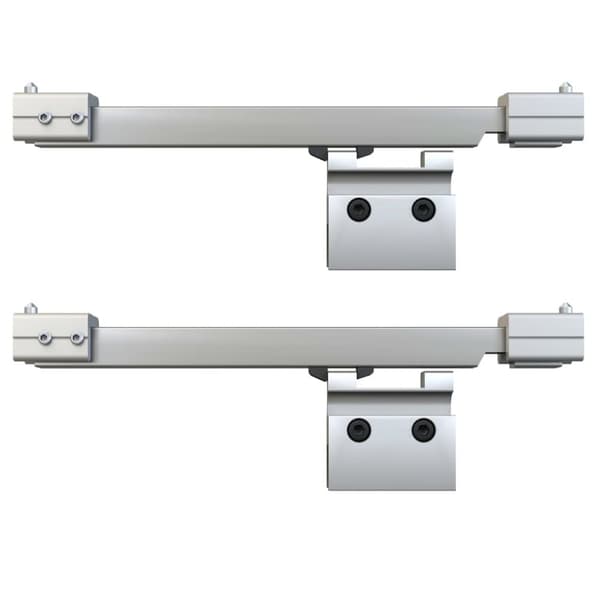 vidaXL skydedør med stop sikkerhedsglas og aluminium 76x205 cm