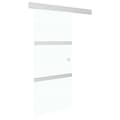 Miniatyrbillede 1 af 8: vidaXL skydedør med stop sikkerhedsglas og aluminium 76x205 cm