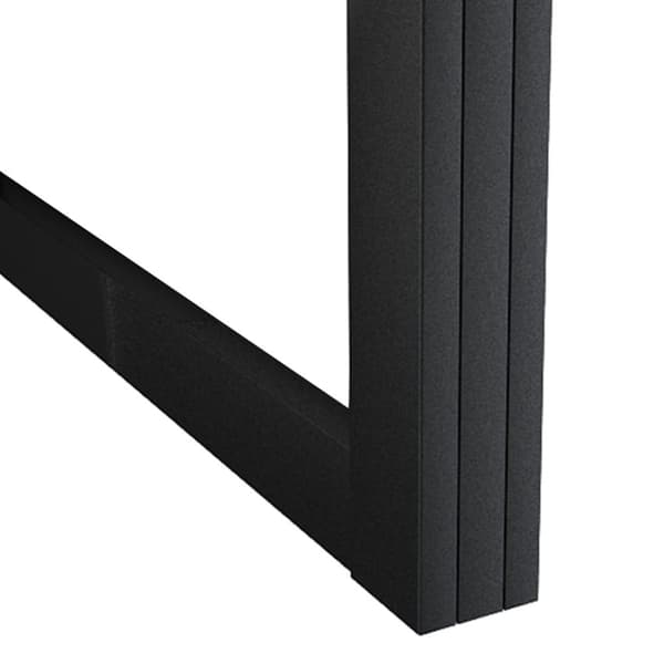 vidaXL skydedør m. monteringssæt 102,5x205 cm aluminium sikkerhedsglas