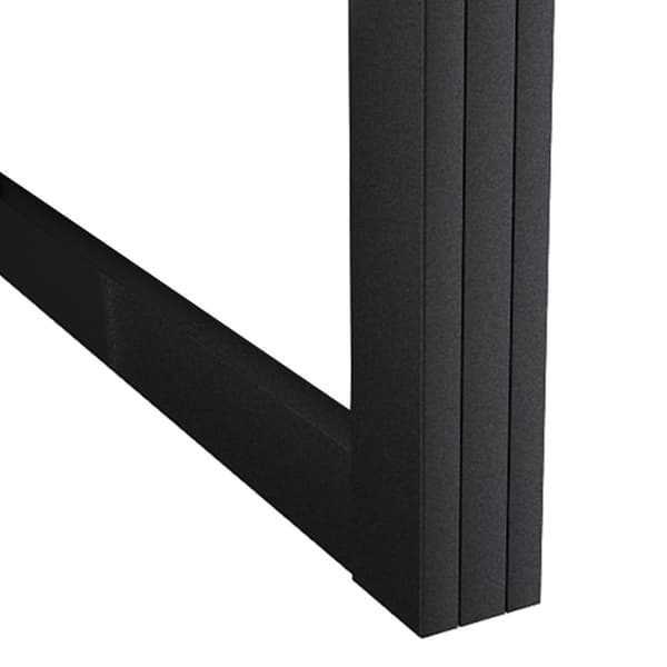vidaXL skydedør m. monteringssæt 90x205 cm aluminium og sikkerhedsglas