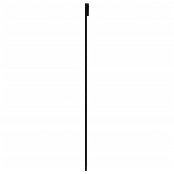 vidaXL Skjutdörr med beslagset ESG glas och aluminium 76x205 cm