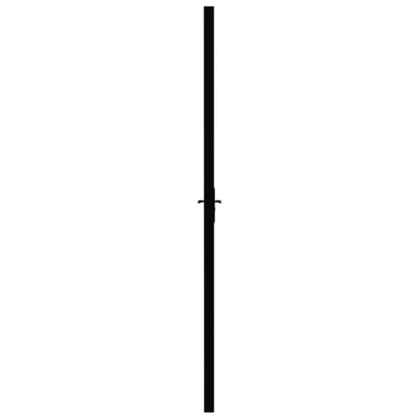 vidaXL indvendig dør 83x201,5 cm sikkerhedsglas og aluminium sort