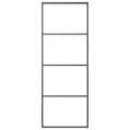 Miniatyrbilde 2 av 5: vidaXL Skyvedør frostet ESG-glass og aluminium 76x205 cm svart