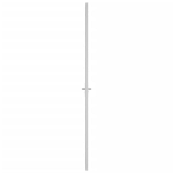 vidaXL dør 93x201,5 cm sikkerhedsglas og aluminium hvid