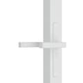 Miniatyrbilde 5 av 6: vidaXL Innerdør 76x201,5 cm hvit ESG glass og aluminium