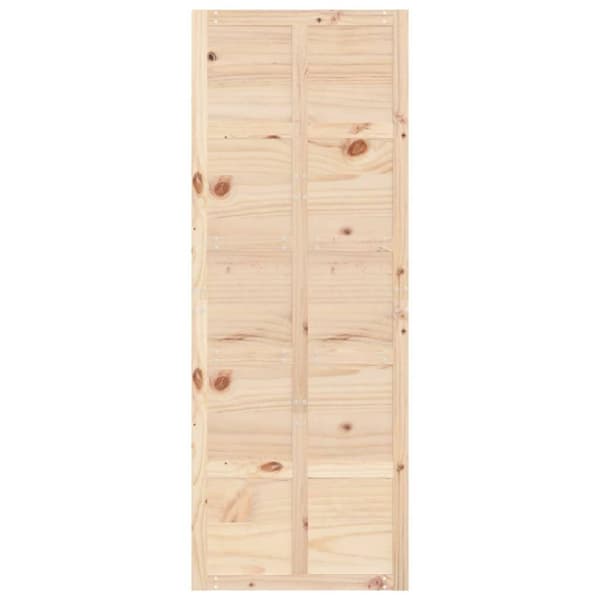 vidaXL Ladugårdsdörr 80x1,8x214 cm massiv furu