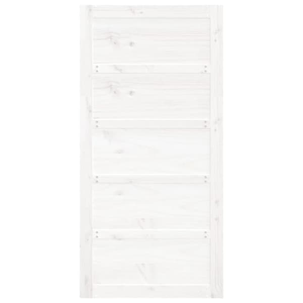 vidaXL skydedør 100x1,8x204,5 cm massivt fyrretræ hvid
