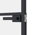 Miniatyrbillede 6 af 9: vidaXL dør 83x201,5 cm hærdet glas og aluminium sort