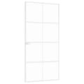 Miniatyrbillede 3 af 9: vidaXL dør 93x201,5 cm hærdet glas og aluminium hvid