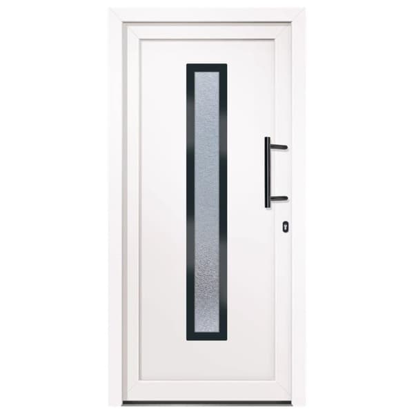 vidaXL hoveddør 98x200 cm PVC hvid