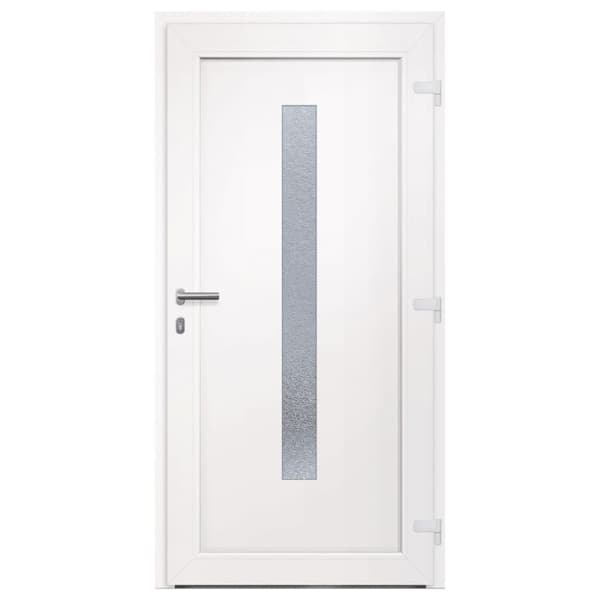 vidaXL hoveddør 98x200 cm PVC hvid