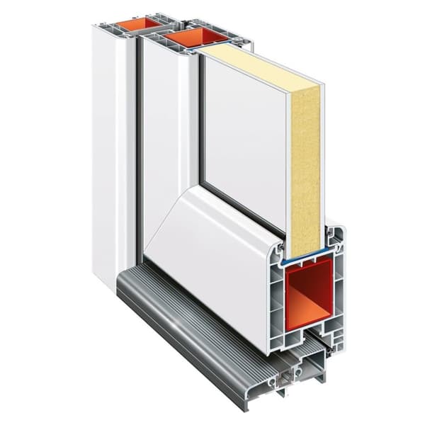 vidaXL hoveddør 98x200 cm PVC hvid