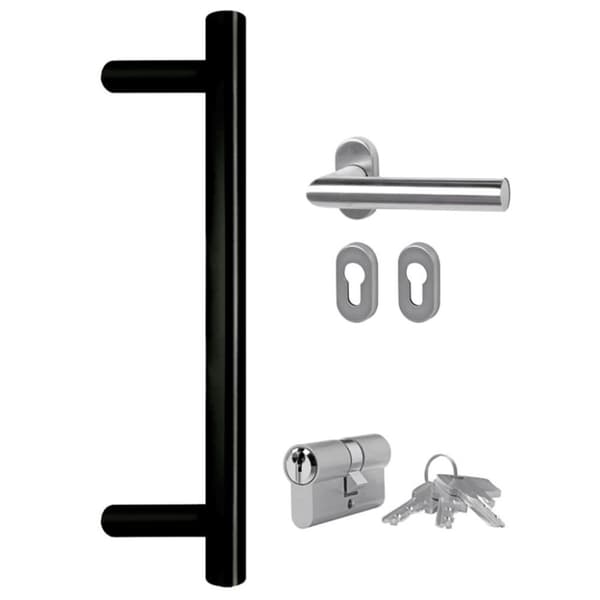 vidaXL hoveddør 98x200 cm PVC hvid