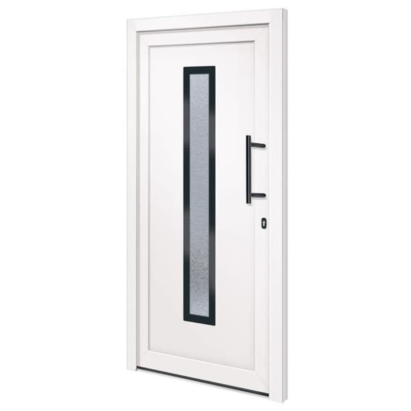vidaXL hoveddør 98x200 cm PVC hvid