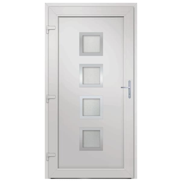 vidaXL hoveddør 98x200 cm PVC antracitgrå