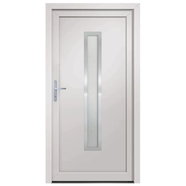 vidaXL hoveddør 98x200 cm PVC hvid