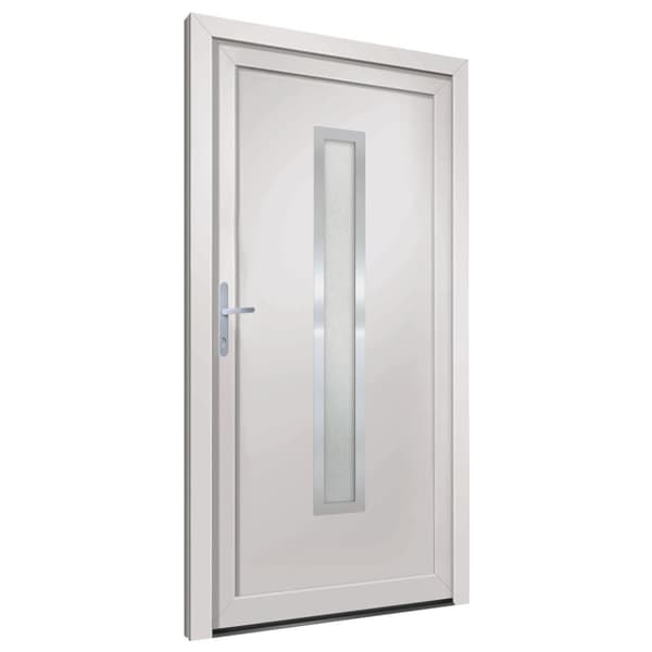 vidaXL hoveddør 98x200 cm PVC hvid