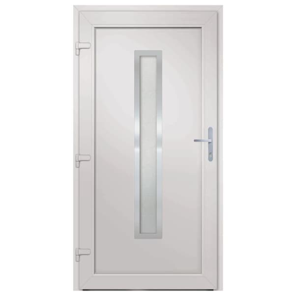 vidaXL hoveddør 98x200 cm PVC hvid