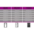 Miniatyrbillede 11 af 11: vidaXL hoveddør 98x200 cm PVC hvid