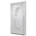 Miniatyrbillede 3 af 10: vidaXL Ytterdörr vit 98x208 cm PVC