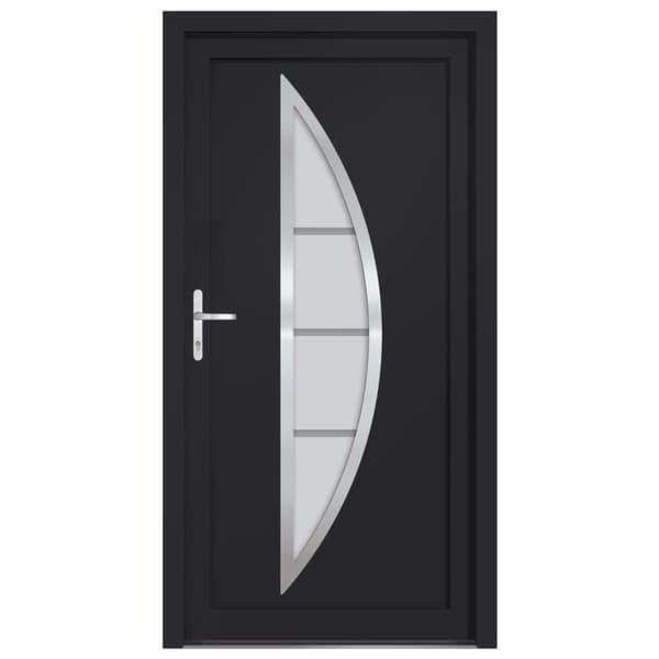 vidaXL hoveddør 108x200 cm PVC antracitgrå