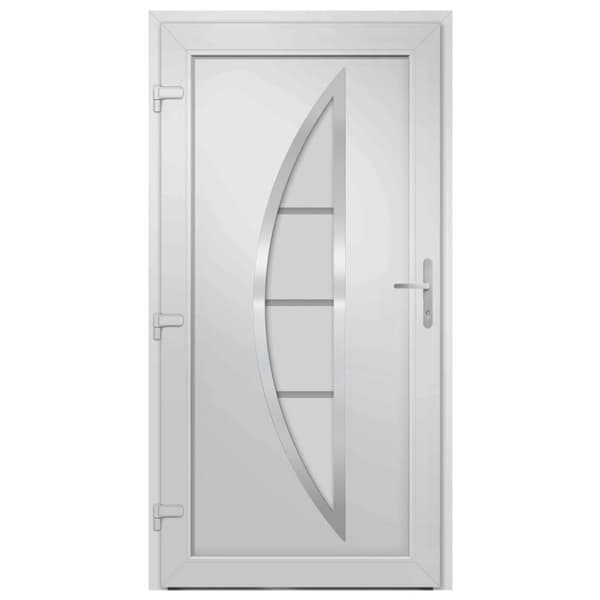 vidaXL hoveddør 108x200 cm PVC antracitgrå