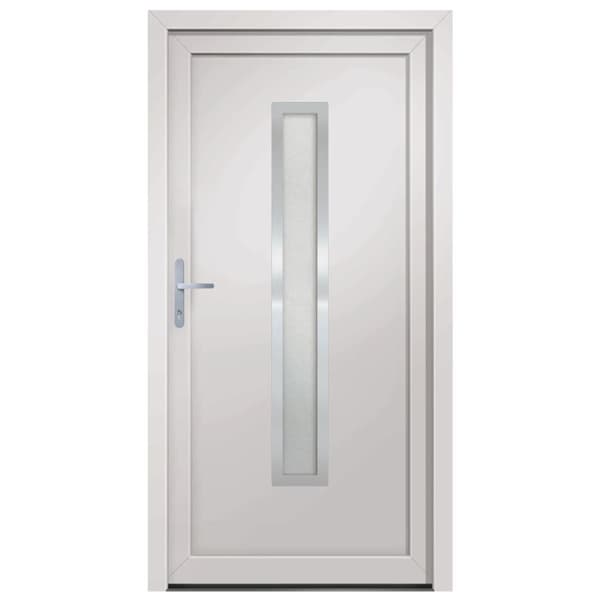 vidaXL Ytterdörr vit 108x200 cm PVC