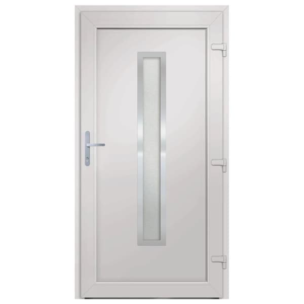 vidaXL hoveddør 108x200 cm PVC antracitgrå