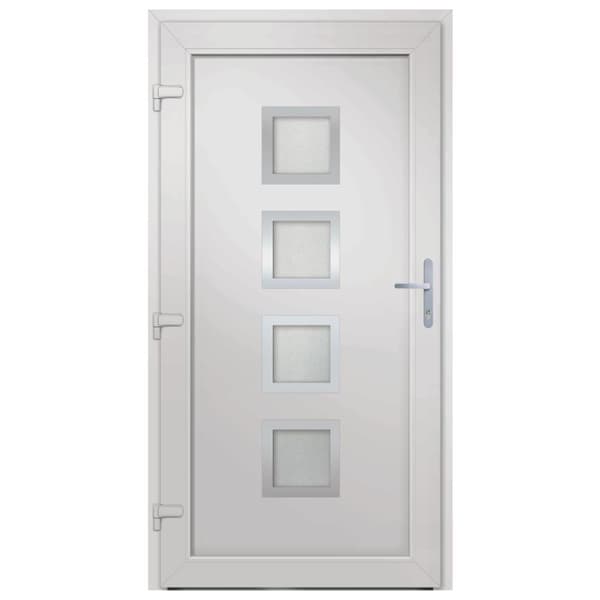 vidaXL Ytterdörr vit 98x208 cm PVC