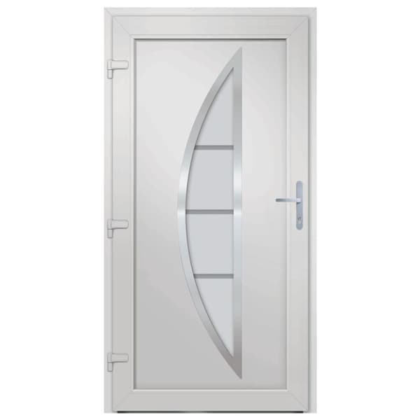 vidaXL Ytterdörr antracit 98x208 cm PVC