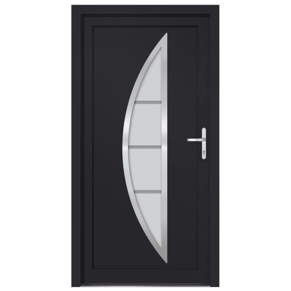 vidaXL hoveddør 108x200 cm PVC antracitgrå