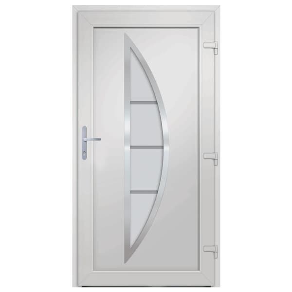 vidaXL hoveddør 108x200 cm PVC antracitgrå