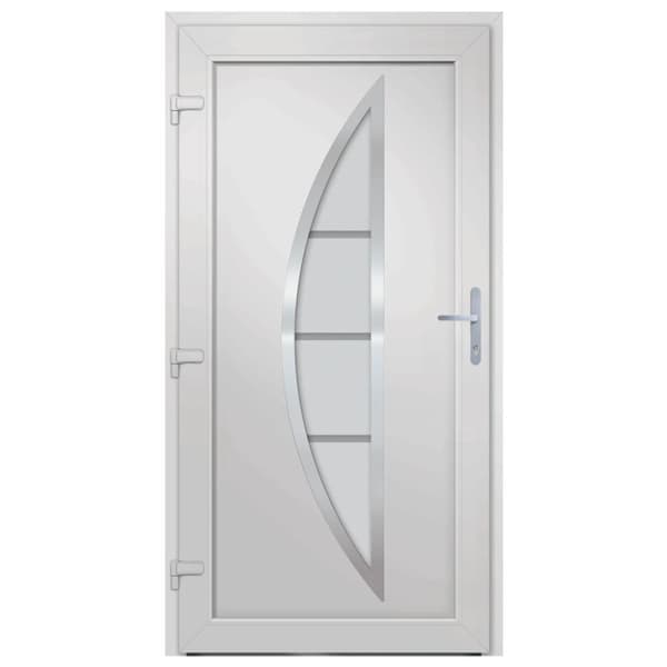 vidaXL hoveddør 88x200 cm PVC antracitgrå