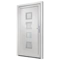 Miniatyrbild 4 av 11: vidaXL Ytterdörr vit 98x190 cm PVC