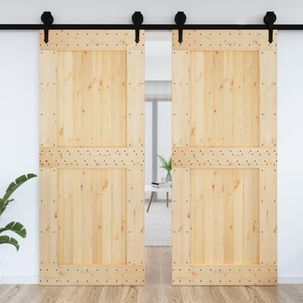 vidaXL Dør NARVIK 95x210 cm heltre furu