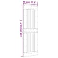 Pikkukuva 9 / 9: vidaXL Ovi NARVIK 70x210 cm täysi mänty