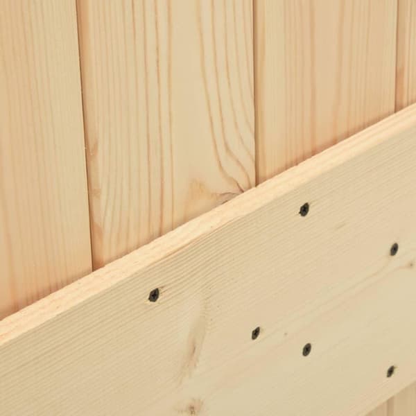 vidaXL Skyvedør med monteringstilbehør 90x210 cm heltre furu