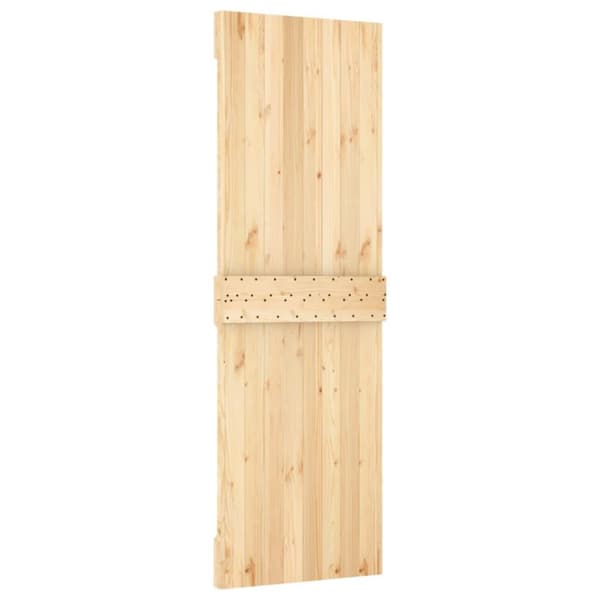 vidaXL skydedør med monteringssæt 70x210 cm massivt fyrretræ