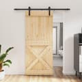 Miniatyrbilde 11 av 11: vidaXL Skyvedør med monteringstilbehør 90x210 cm heltre furu