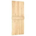 Miniatyrbilde 4 av 11: vidaXL Skyvedør med monteringstilbehør 85x210 cm heltre furu