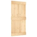 Miniatyrbilde 2 av 11: vidaXL Skyvedør med monteringstilbehør 100x210 cm heltre furu