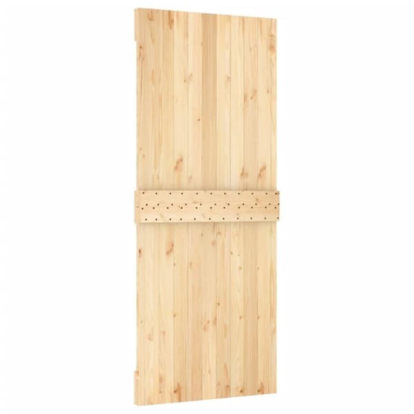 vidaXL Skyvedør med monteringstilbehør 100x210 cm heltre furu
