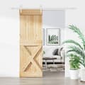 Miniatyrbilde 11 av 11: vidaXL Skyvedør med monteringstilbehør 80x210 cm heltre furu