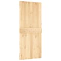 Miniatyrbilde 3 av 11: vidaXL Skyvedør med monteringstilbehør 90x210 cm heltre furu