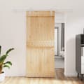 Miniatyrbilde 11 av 11: vidaXL Skyvedør med monteringstilbehør 90x210 cm heltre furu