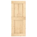 Miniatyrbilde 3 av 11: vidaXL Skyvedør med monteringstilbehør 85x210 cm heltre furu